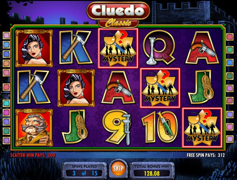 Cluedo slot machine