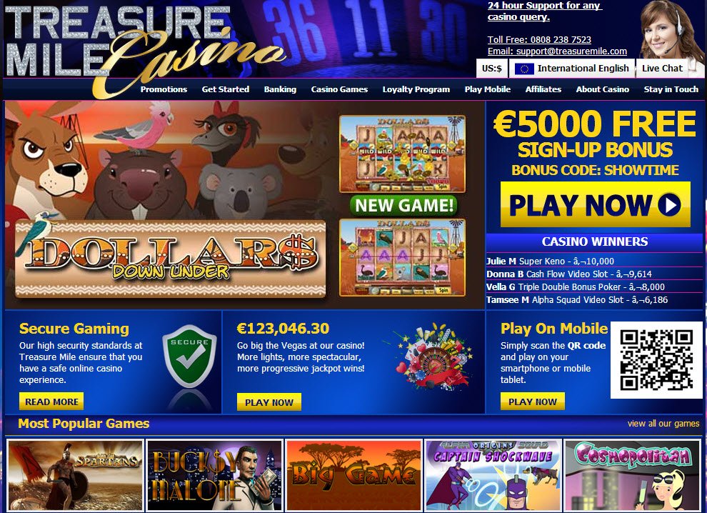 Treasure Mile Casino Login