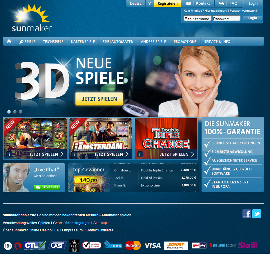 Online Casino Sunmaker Online Casino Sunmaker