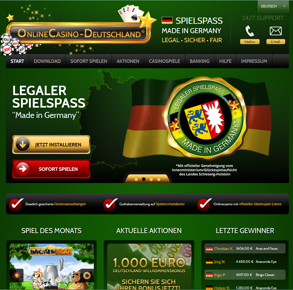 Online Casino Deutschland Willkommensbonus