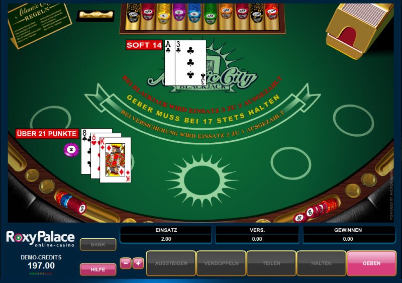 Atlantic City Blackjack online spielen