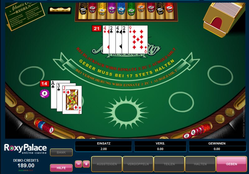 Atlantic City Blackjack online spielen