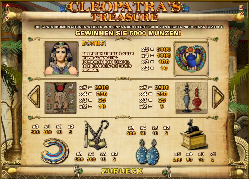 Caca-niqueis gratuitos online Cleopatra Treasure Caca-niqueis gratuitos online Cleopatra Treasure