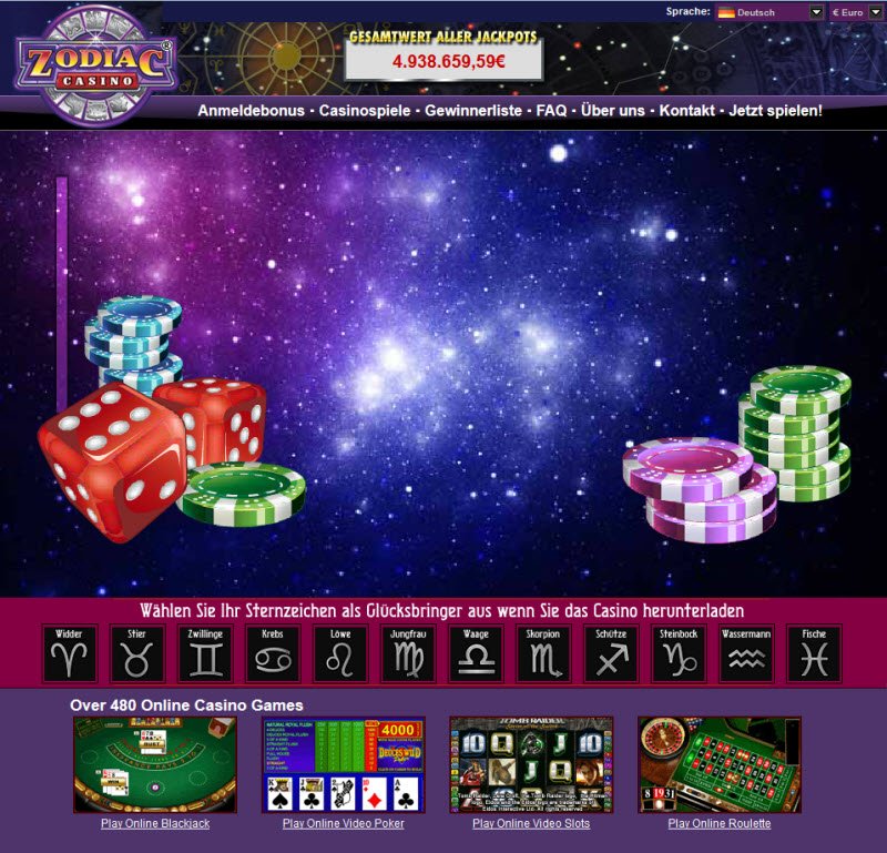 zodiac casino contact
