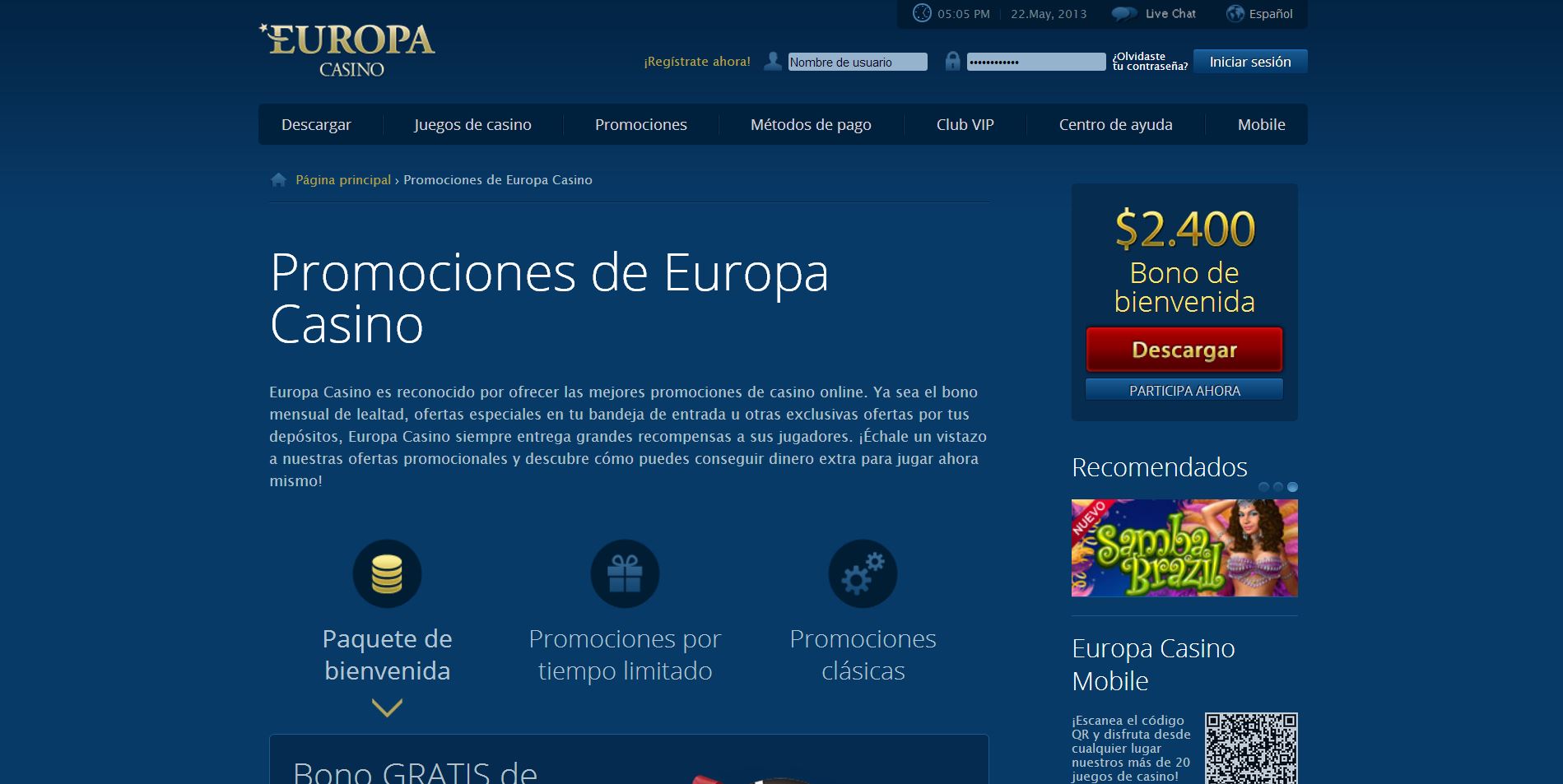 Conoce Casino Europa y juega como en el viejo continente