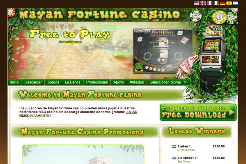 Reseña del casino Mayan Fortune, gana en el antiguo imperio Maya