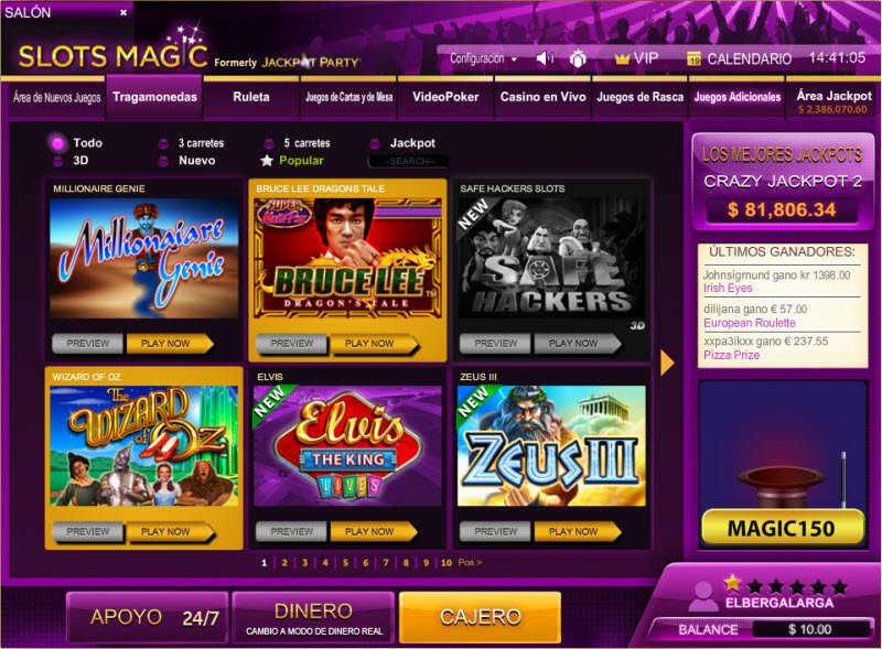 jackpot party online casino