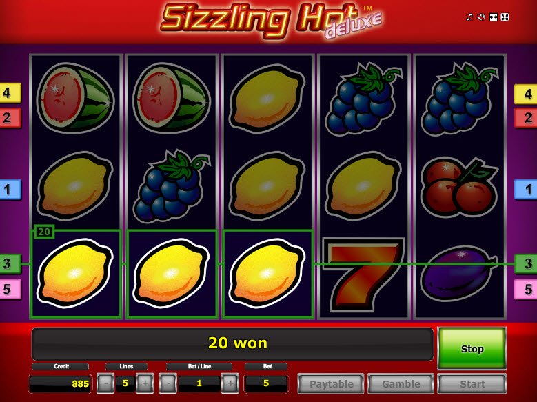 Juega Sizzling Hot Deluxe tragaperras online