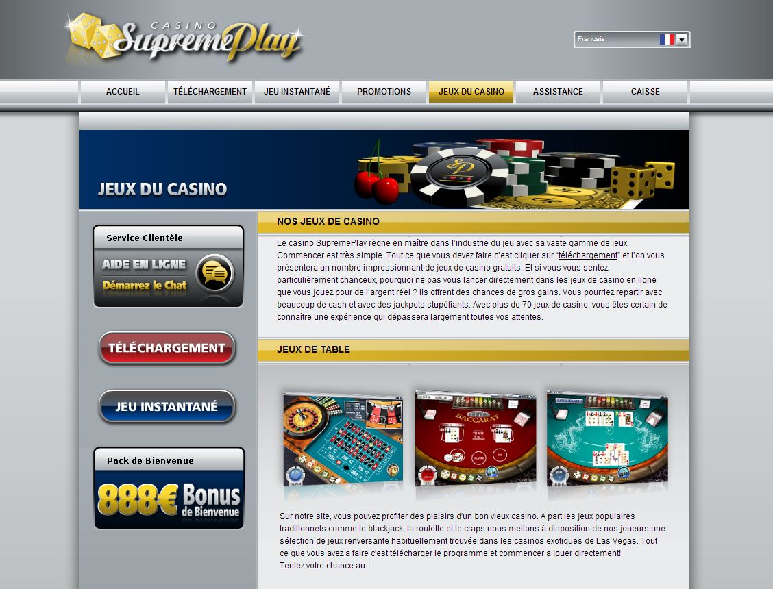 Supreme play casino