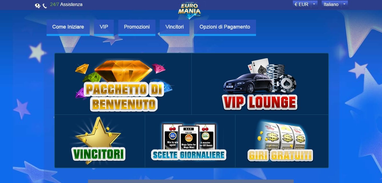 Recensione di Euromania Casino - Un casinò online di qualità