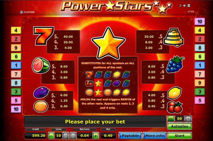 Power Stars - Free Slot Machine Online - Play Game ᐈ Greentube™ slot machines online power stars
