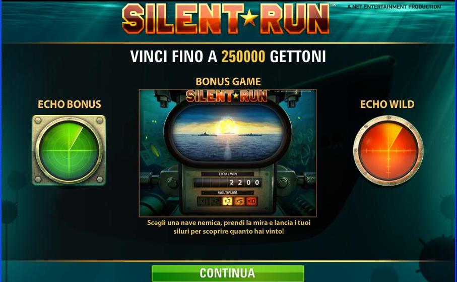 Silent run. Silent Run Slot.