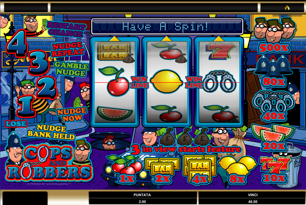 slot machines online cops ’n’ robbers