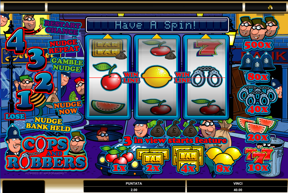 Cops 'N' Robbers - Crazy Slots Online slot machines online cops ’n’ robbers