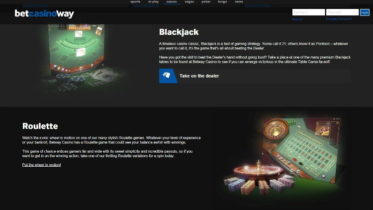 betway casino