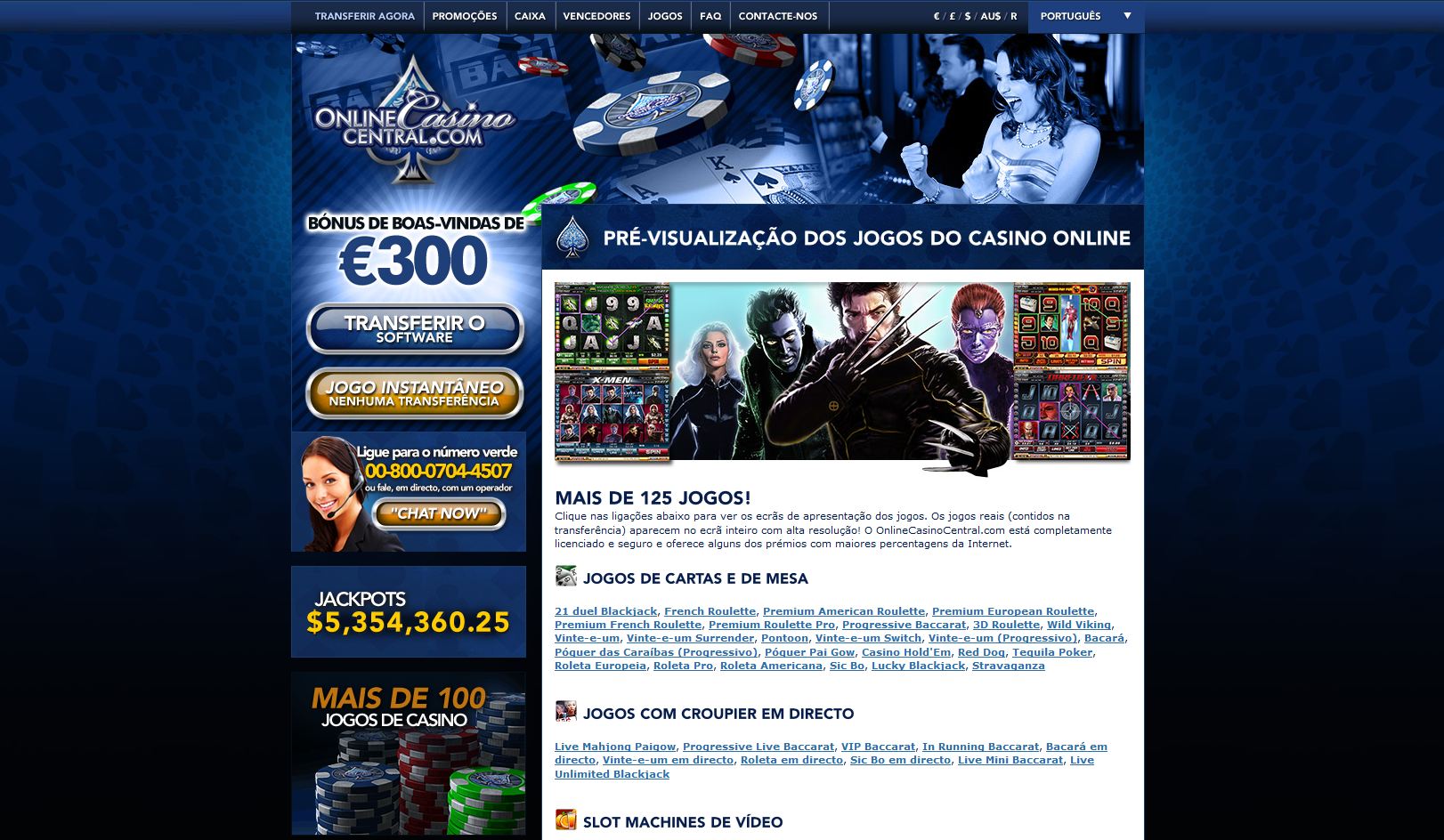 Central casino online