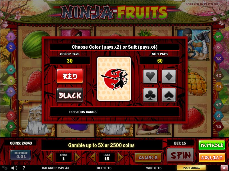 Ninja fruits casino