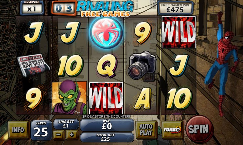 Spiderman Attack Of The Green Goblin Slot