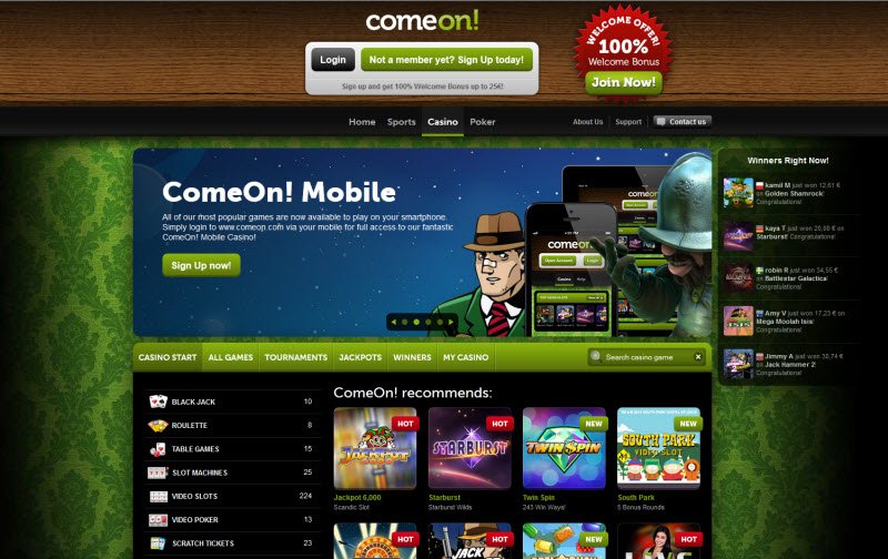 Casino Comeon Casino Comeon