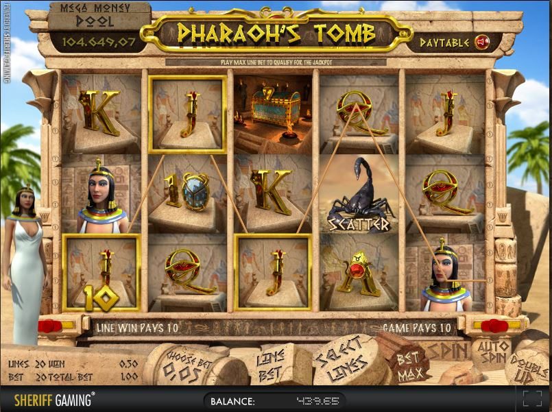 Pharaohs tomb игровой автомат автоматы игровые список