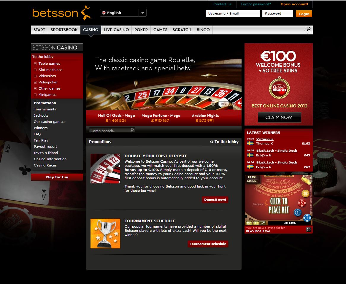 Www.Betsson.Com Casino