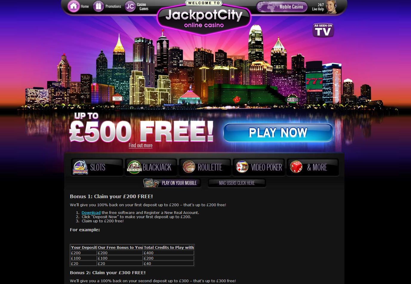casino jackpot city online