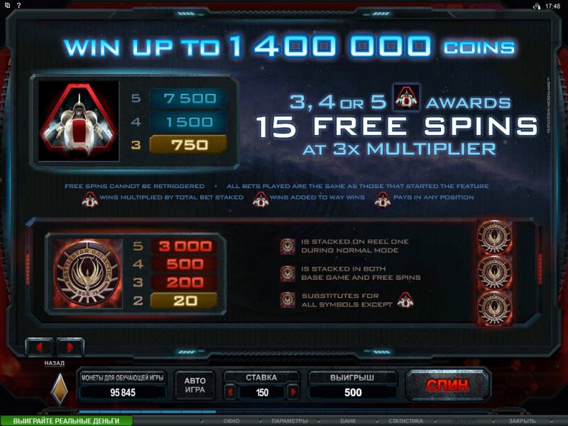 Игровой автомат Battlestar Galactica посвящен популярному сериалу