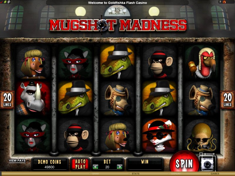 Игровой mugshot онлайн автомат бесплатный madness