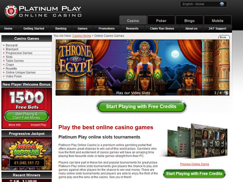 Platinum Casino Online Platinum Casino Online