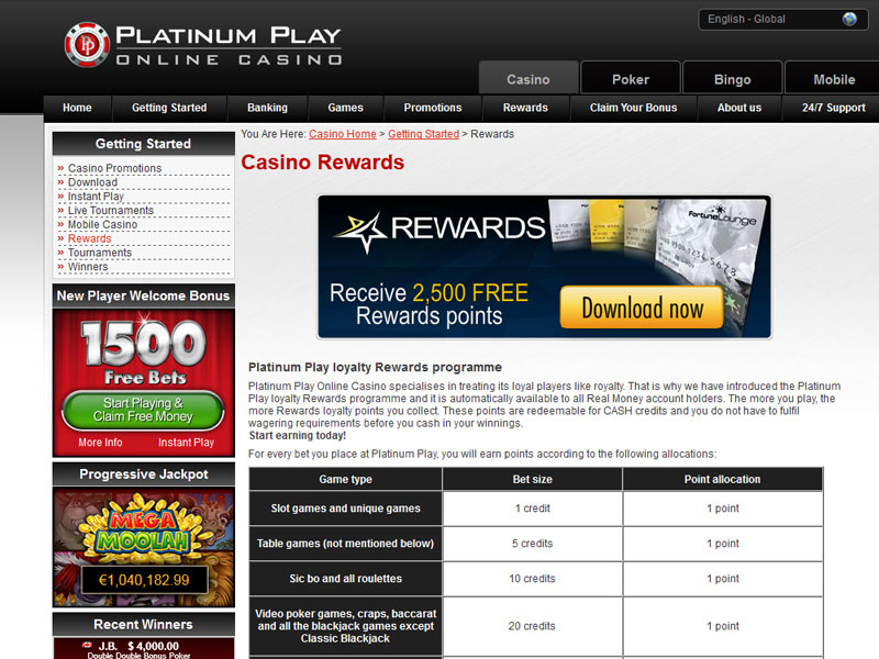 Platinum Online Casino Platinum Online Casino