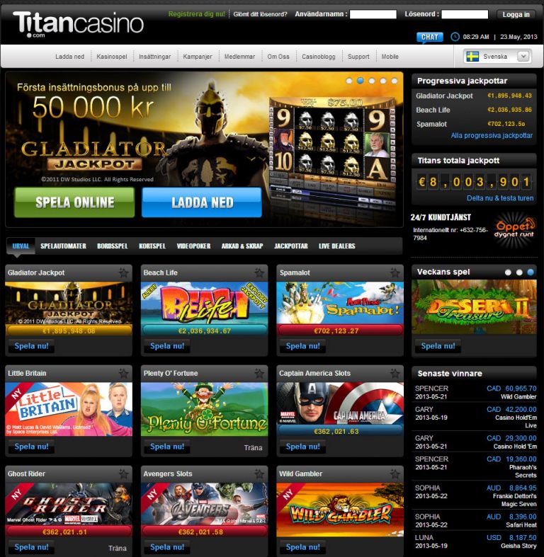 online titan casino