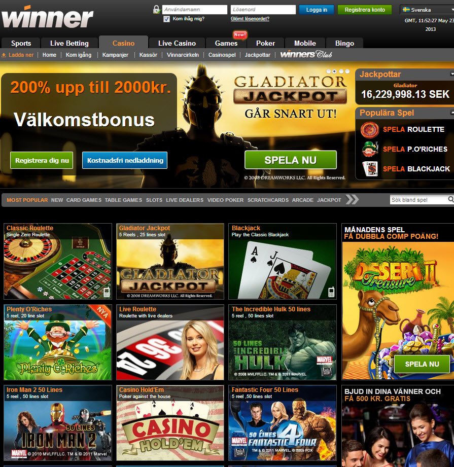 Winner Casino - Ett online casino i vinnarcirkeln