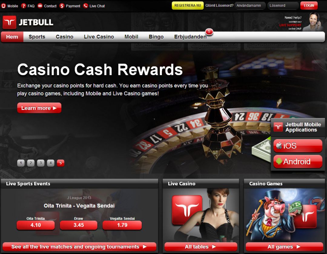 jetbull casino приложение