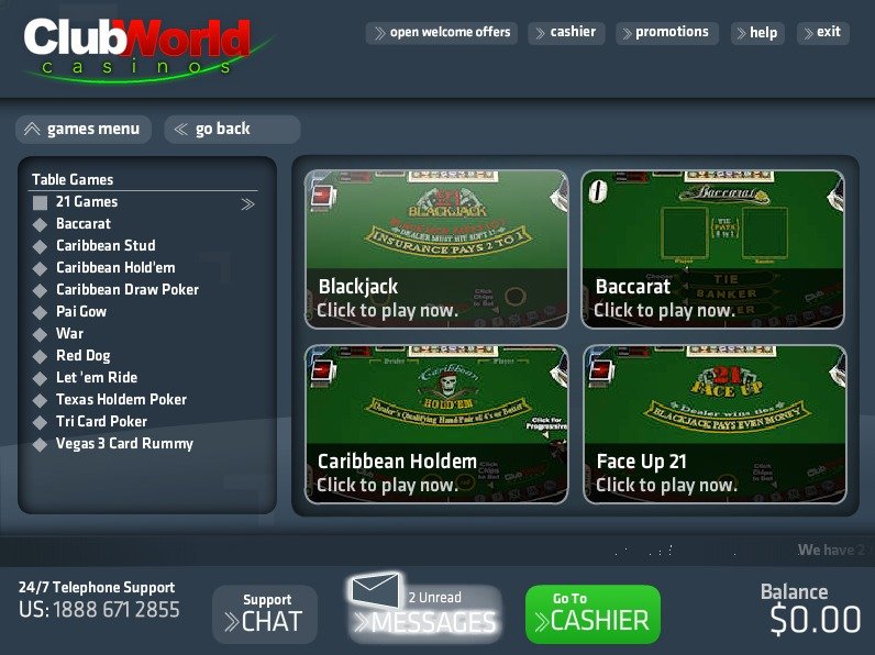 club world casino download
