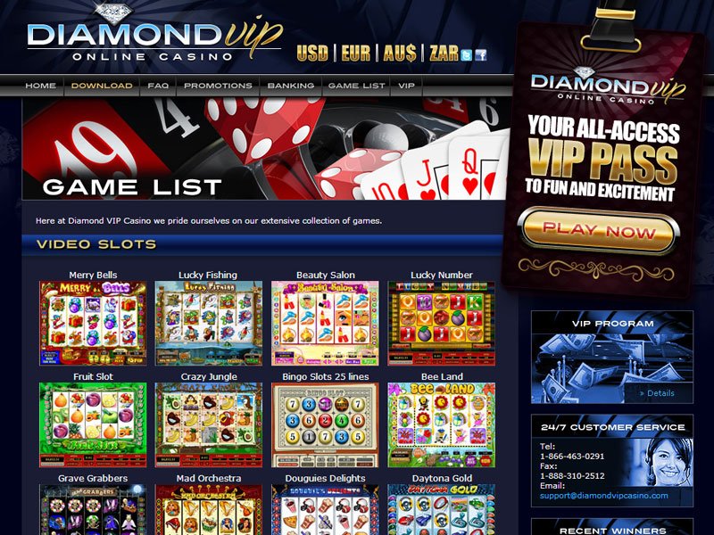 Diamond VIP Casino Review – Reliable and Tough as a Diamond