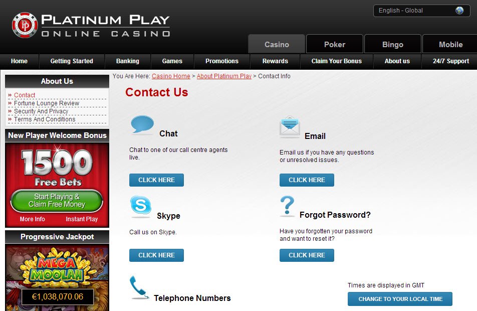 Platinum Online Casino Platinum Online Casino