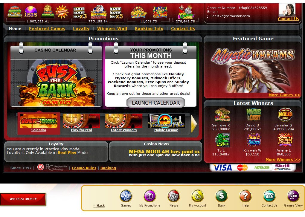 Top ten Real bejeweled slot machine money Online casinos