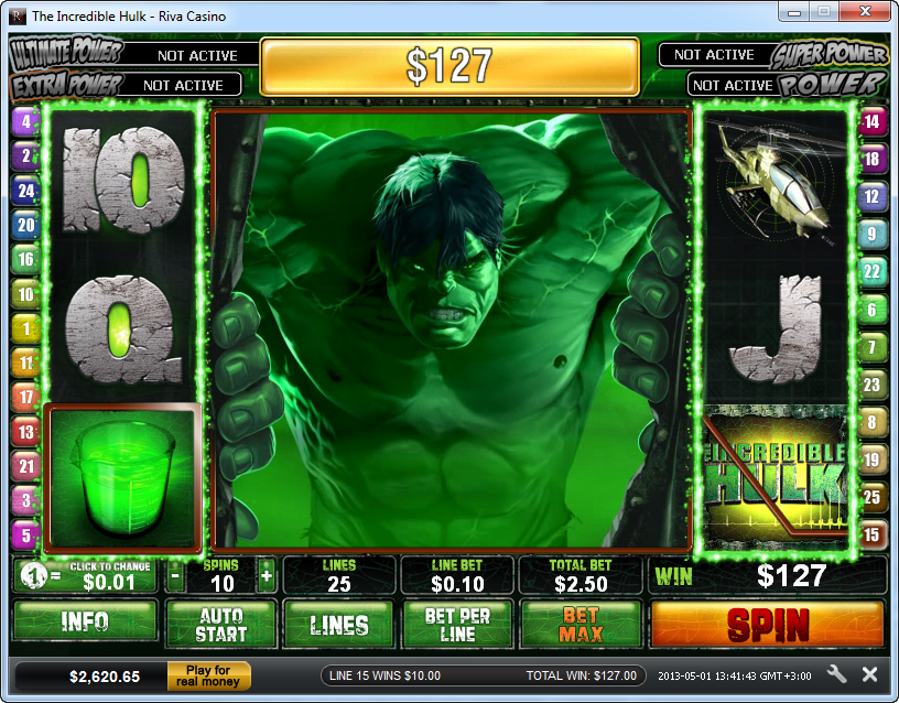 Играть Онлайн Игровой Автомат Hulk