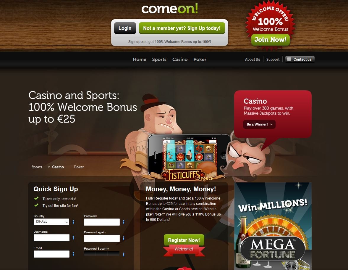 ComeOn Casino Has a Go with the Netent Platform