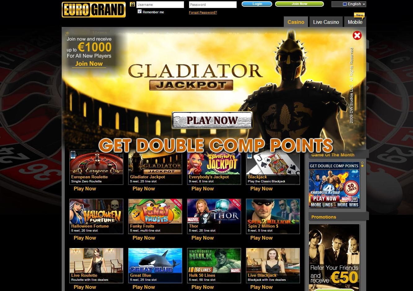 Online Casino Euro Grande