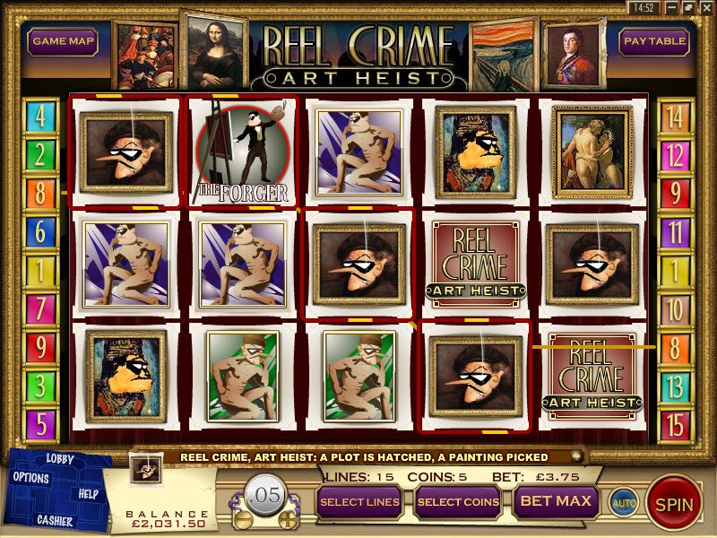 Reel Crime Art Heist Slot Machine