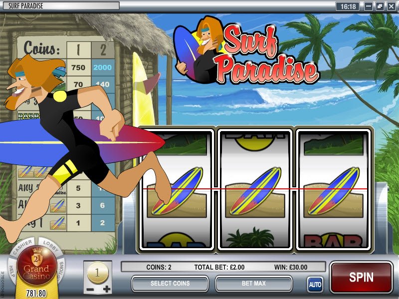 Enter Surf Paradise Slot and Win Coins Online