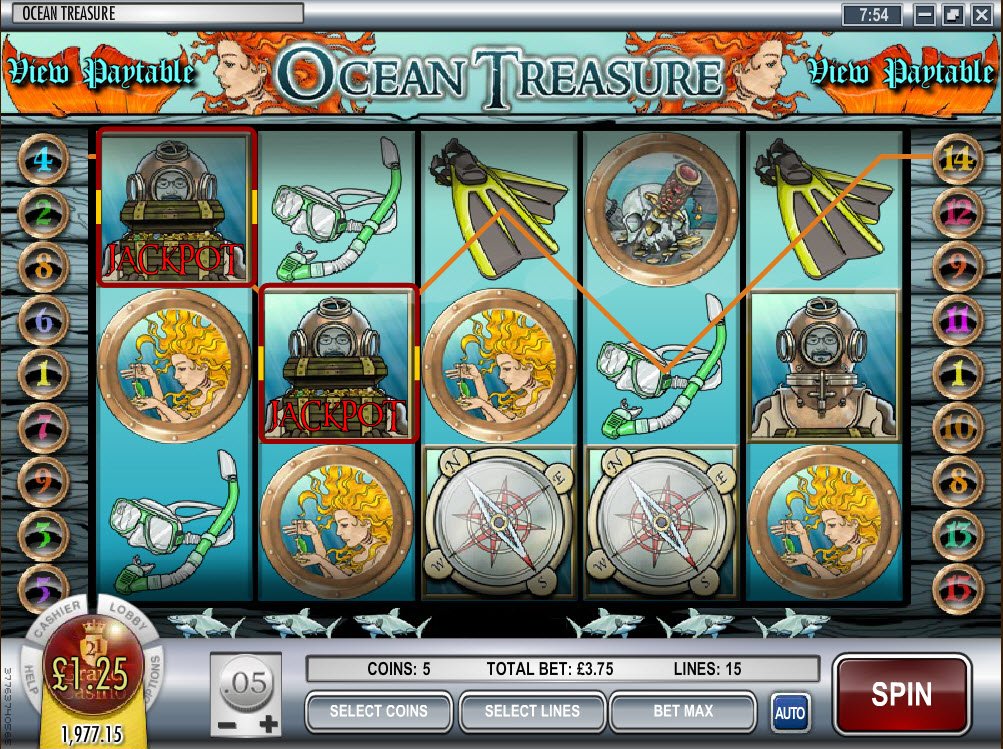 Oceans Treasure Slot Machine Oceans Treasure Slot Machine