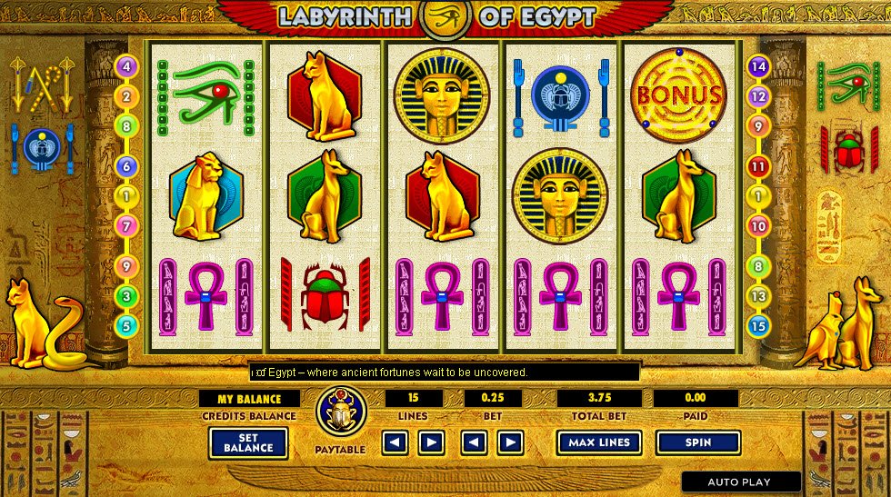 Play Labyrinth of Egypt Slot - Find a Way to the Jackpot