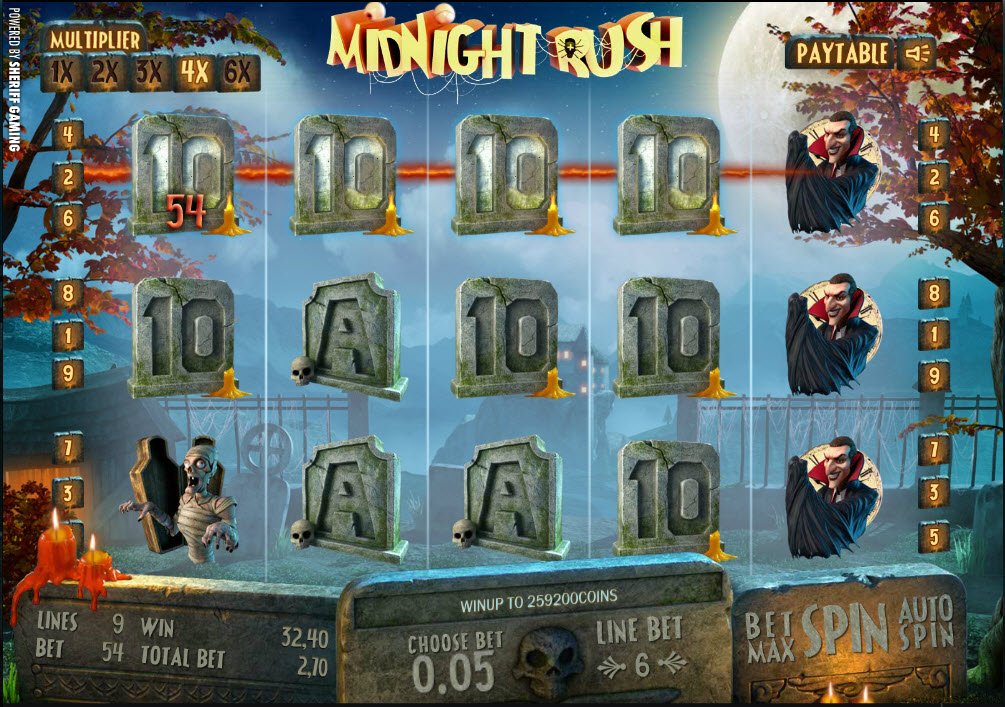 Graveyard Fun With No Download Midnight Rush Slots