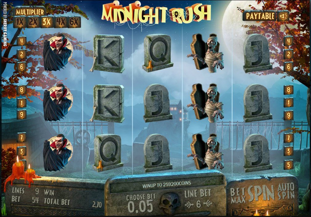 Graveyard Fun With No Download Midnight Rush Slots