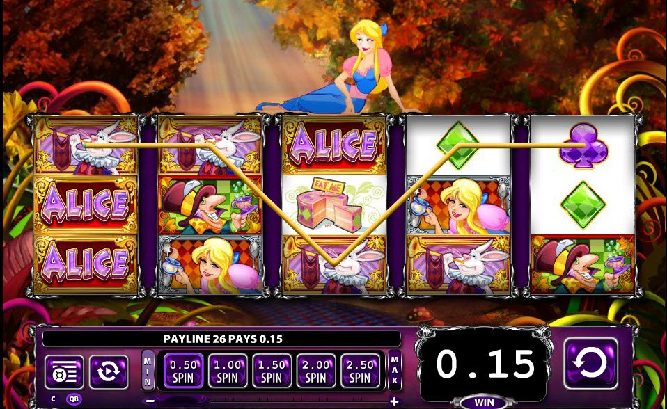 Alice In Wonderland Mad Tea Party Slot Machine