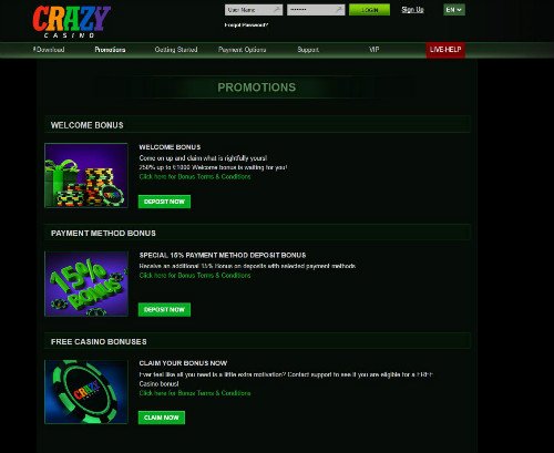 Crazy Casino Bonus Crazy Casino Bonus