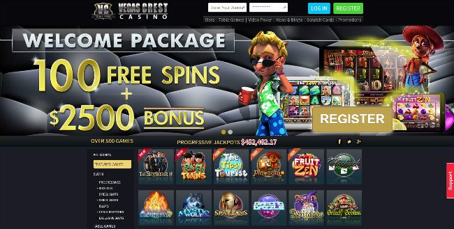 vegas crest cassino códigos sem depósito