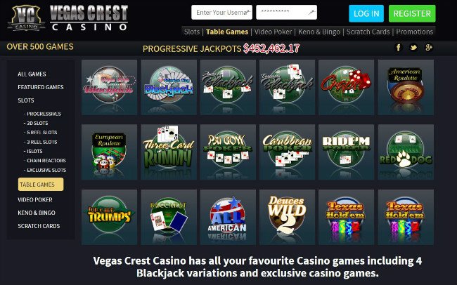 vegas crest mobile casino